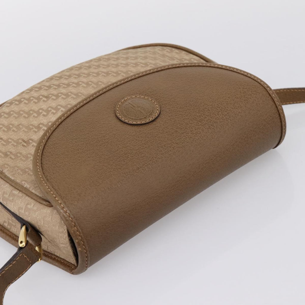 GUCCI Shoulder Bag Canvas Beige Gold 007 754 0074 Auth ka6555