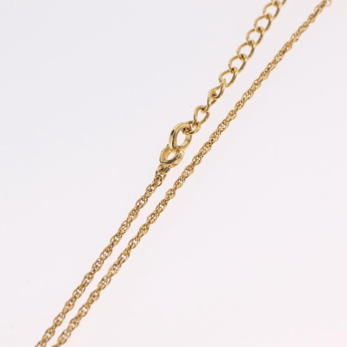 Christian Dior Necklace metal Gold Tone Auth ka6627