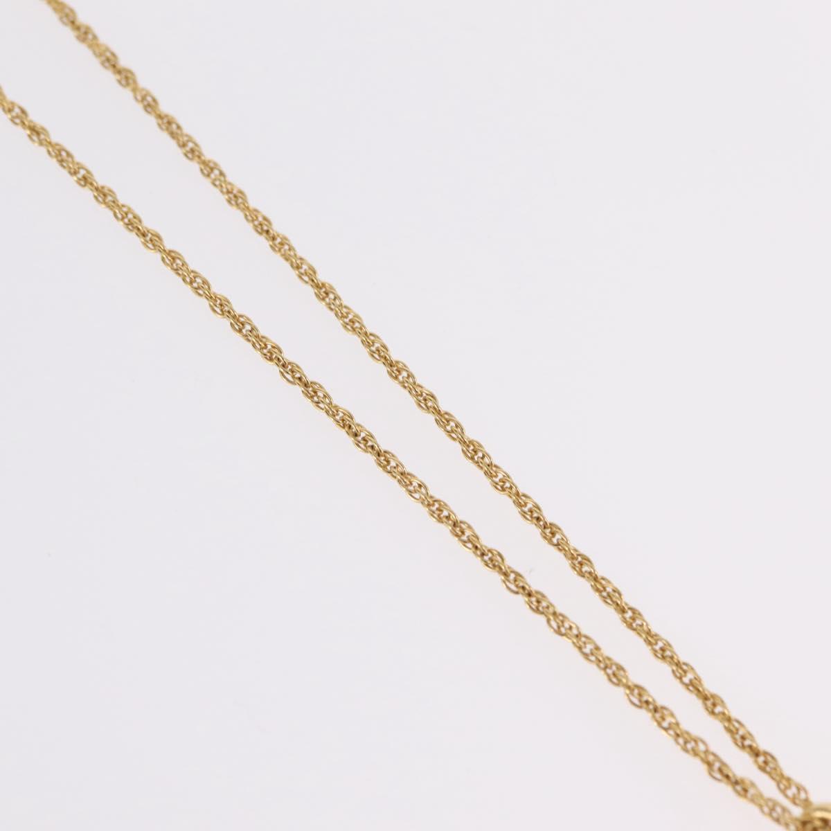 Christian Dior Necklace metal Gold Tone Auth ka6627