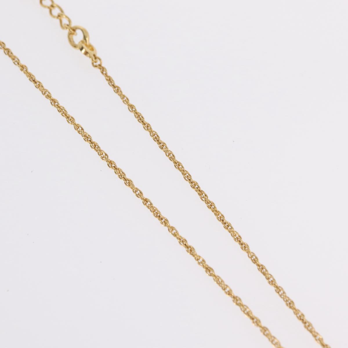 Christian Dior Necklace metal Gold Tone Auth ka6627