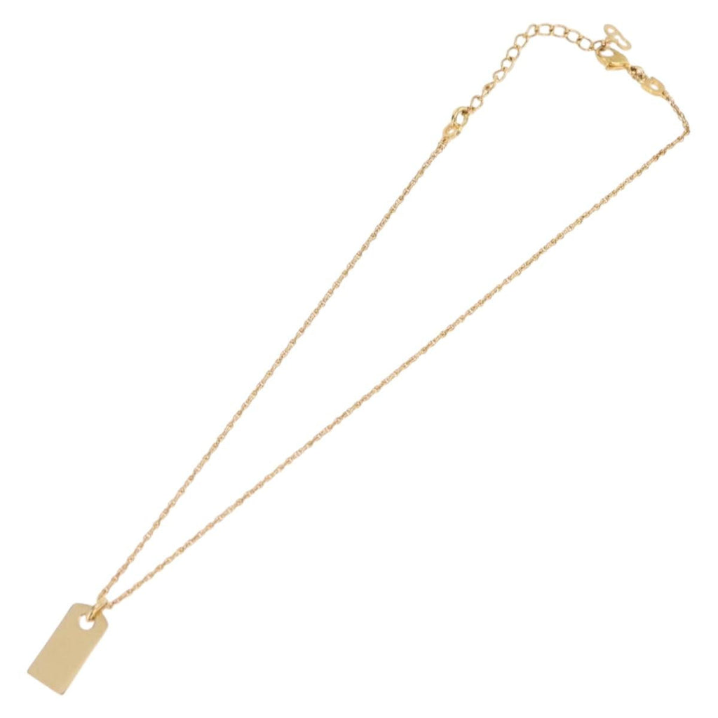 Christian Dior Necklace metal Gold Tone Auth ka6627