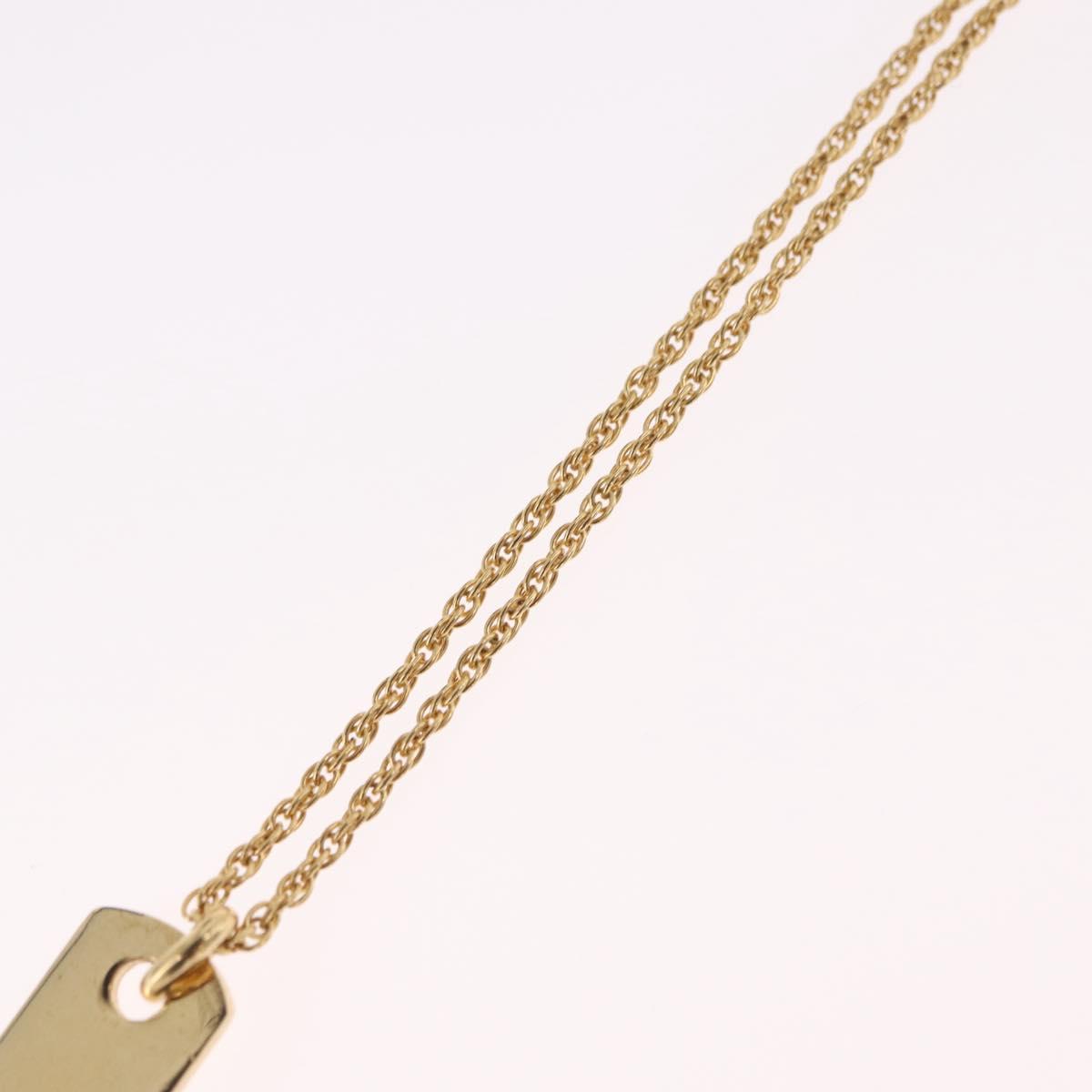 Christian Dior Necklace metal Gold Tone Auth ka6627