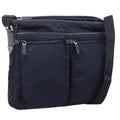 PRADA Shoulder Bag Nylon Navy Silver Auth ka6668A