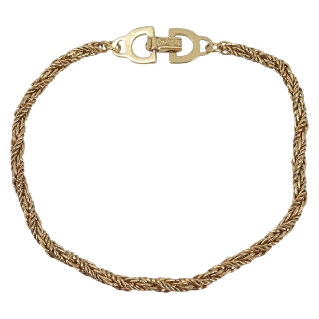 Christian Dior Bracelet Metal Gold Tone Auth ka6709