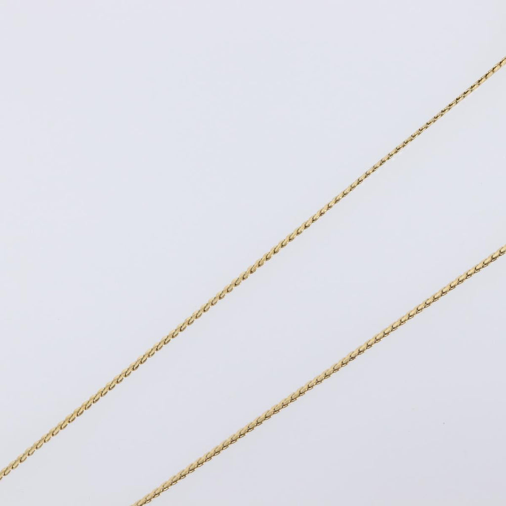 Christian Dior Necklace Metal Gold Tone Auth ka6711