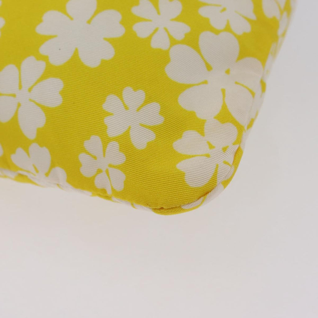 Miu Miu Purse Pouch Nylon Yellow Auth ka6874A