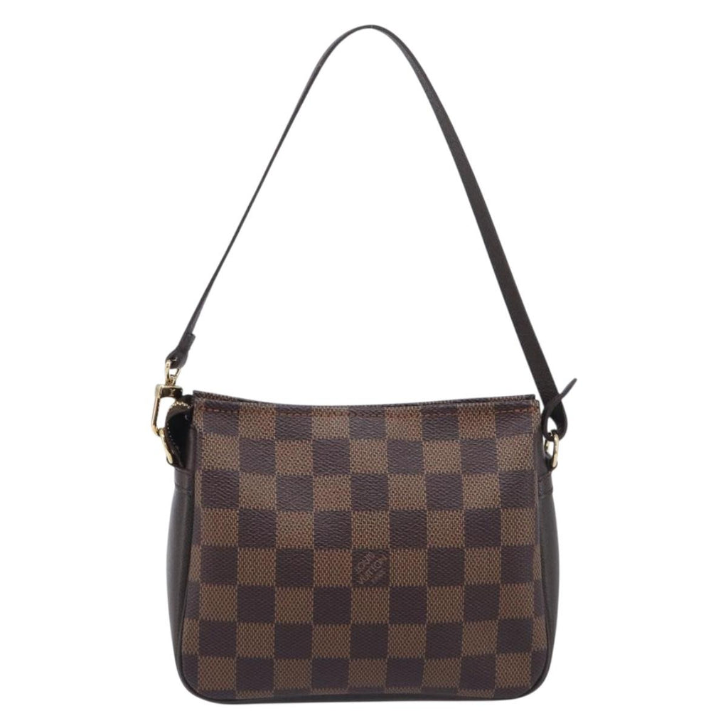 LOUIS VUITTON Damier Ebene Trousse Makeup Pouch N51982 LV Auth ka6980V