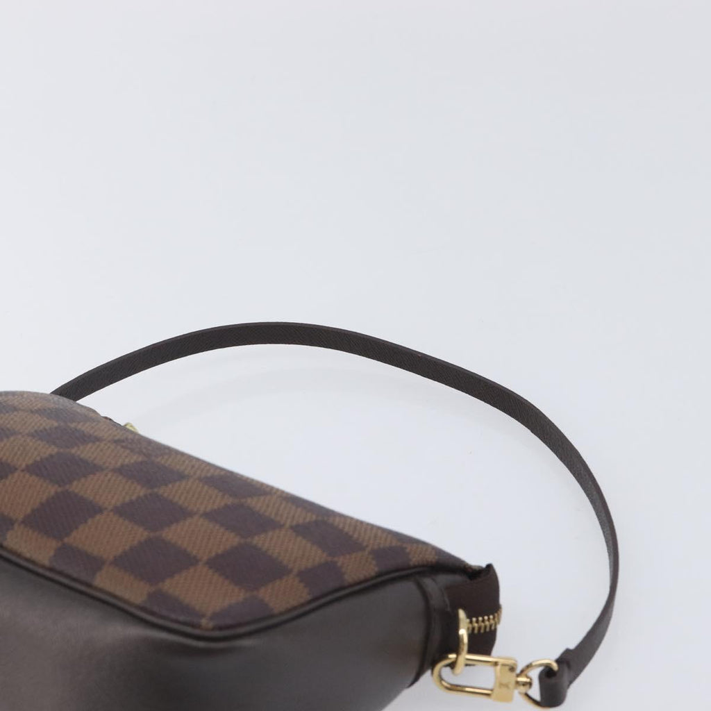 LOUIS VUITTON Damier Ebene Trousse Makeup Pouch N51982 LV Auth ka6980V
