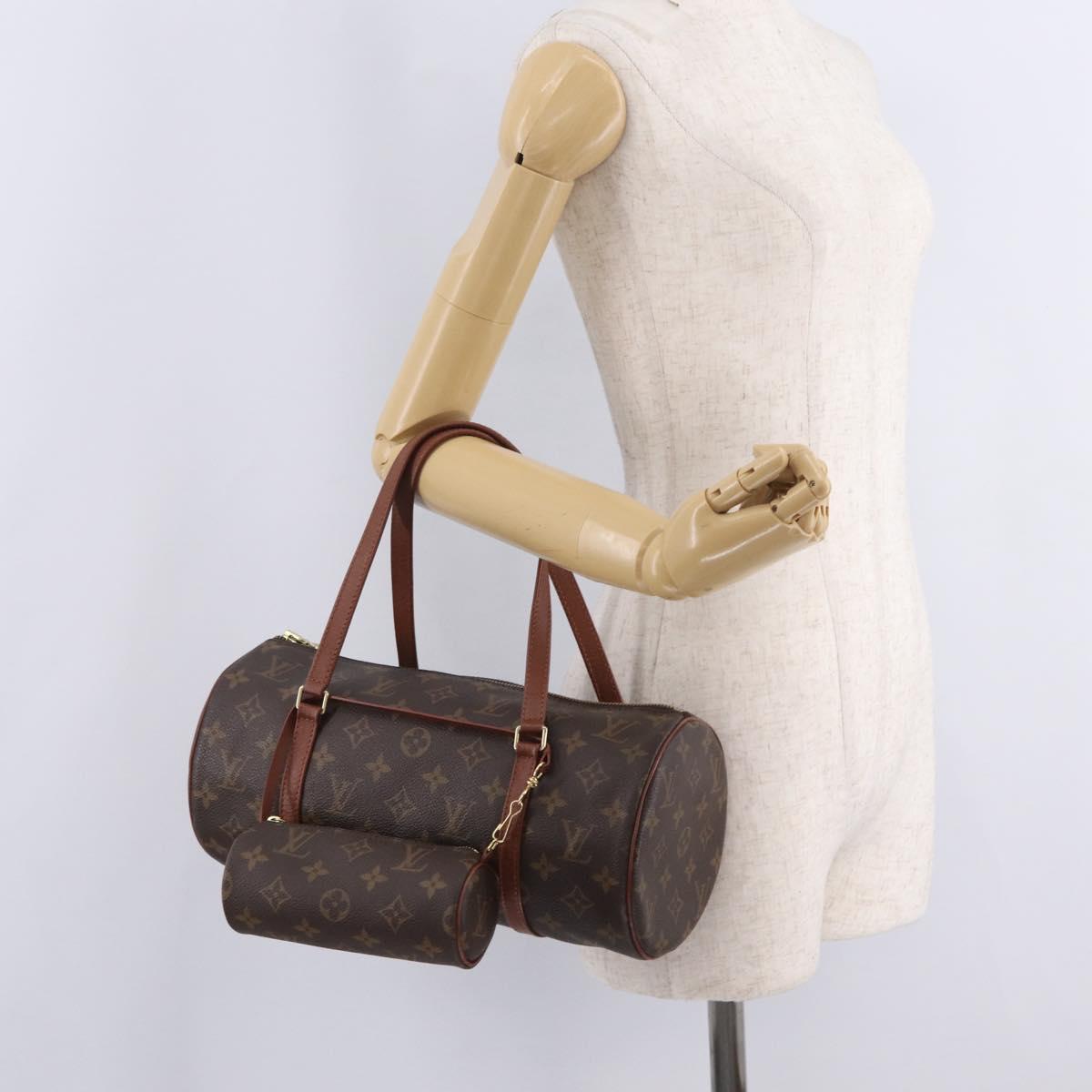 LOUIS VUITTON Monogram Papillon 30 Hand Bag Vintage M51365 LV Auth ki6950V