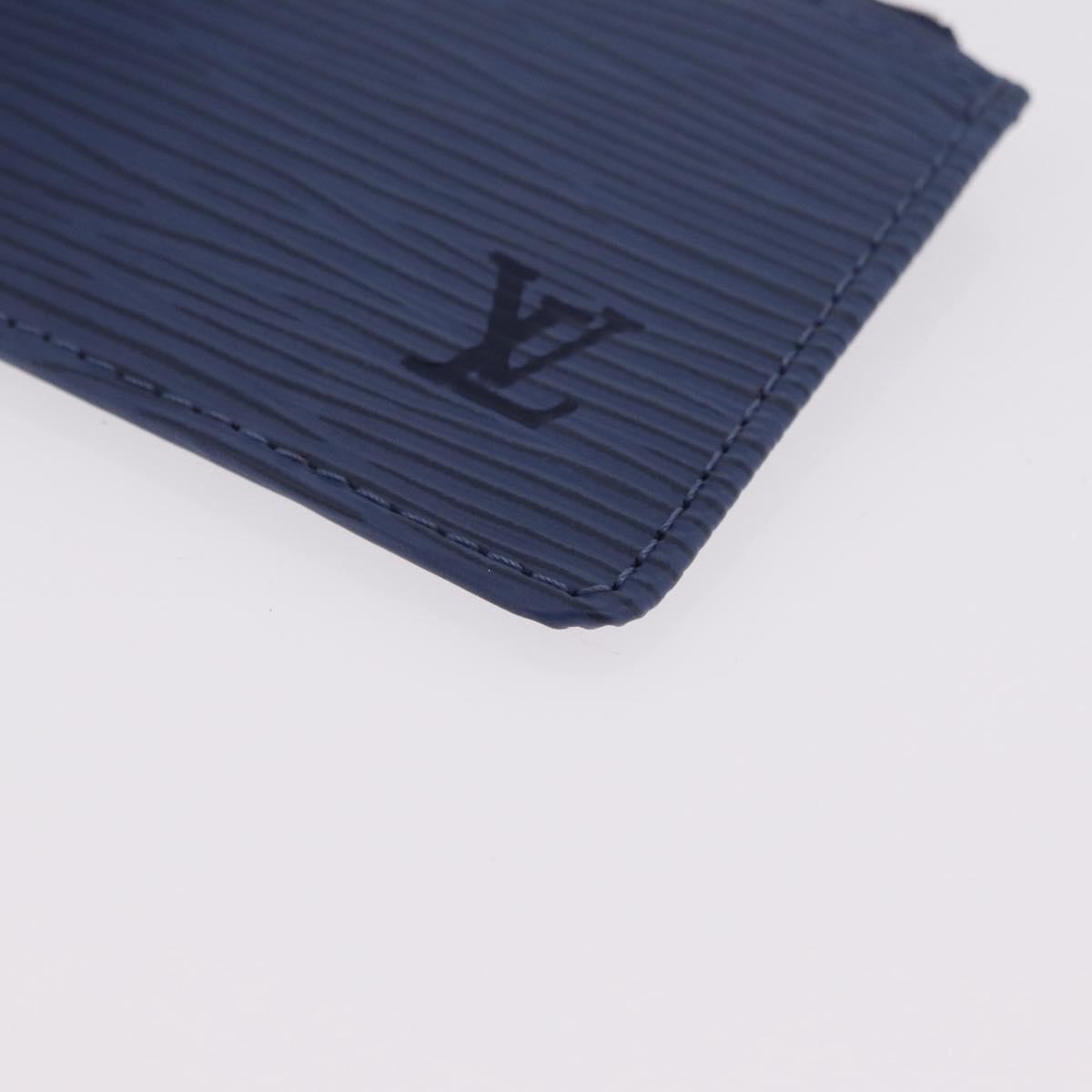 LOUIS VUITTON Epi Pochette Cles Coin Purse Blue Myrtille M6380G LV Auth ki6951V