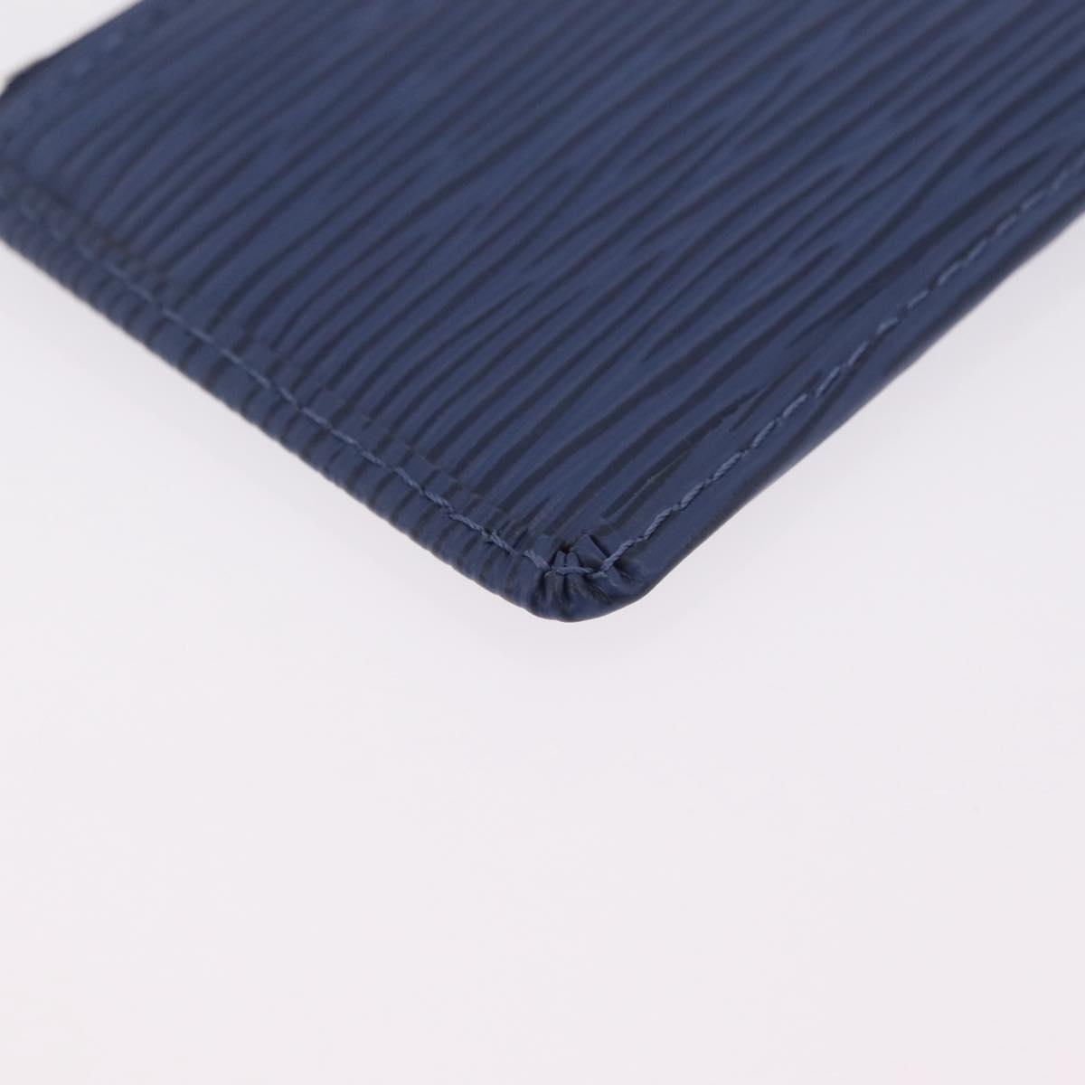 LOUIS VUITTON Epi Pochette Cles Coin Purse Blue Myrtille M6380G LV Auth ki6951V