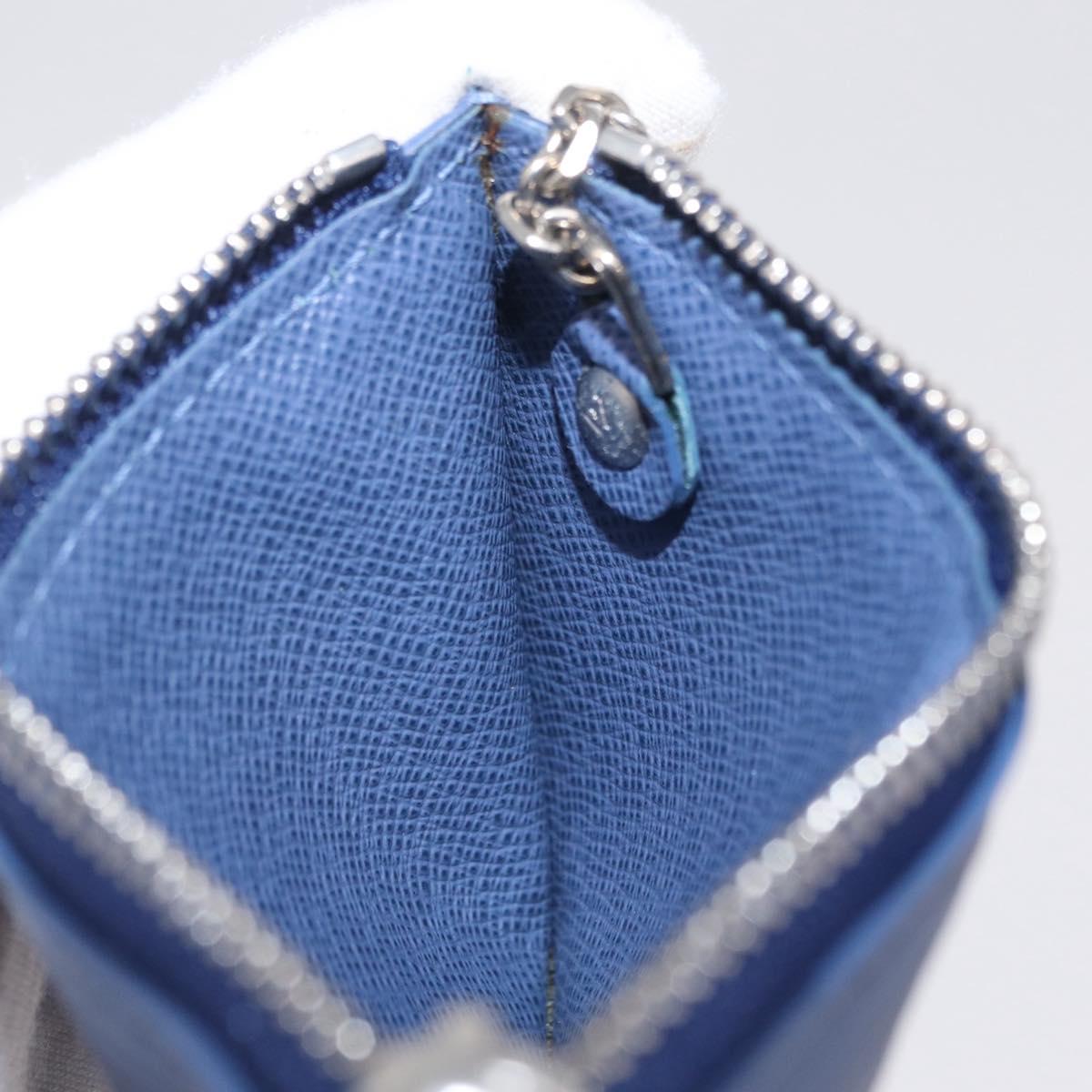 LOUIS VUITTON Epi Pochette Cles Coin Purse Blue Myrtille M6380G LV Auth ki6951V