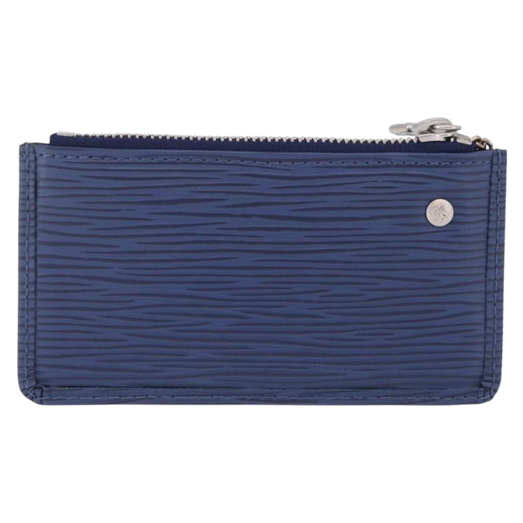 LOUIS VUITTON Epi Pochette Cles Coin Purse Blue Myrtille M6380G LV Auth ki6951V