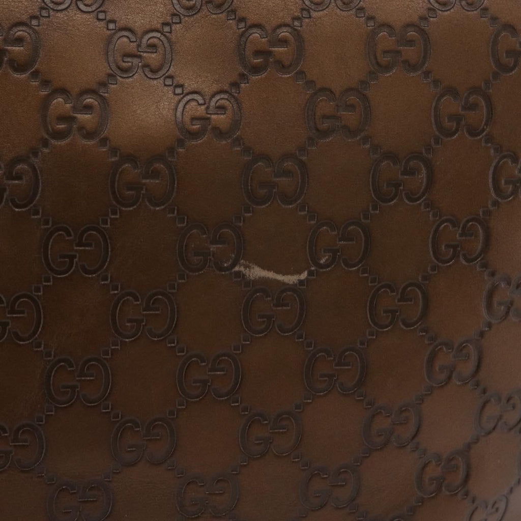 GUCCI GuccissimaGG Shoulder Bag Leather Bronze Gold Tone 269958 Auth mr3015A