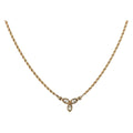 Christian Dior Necklace Metal Gold Tone Auth SK153