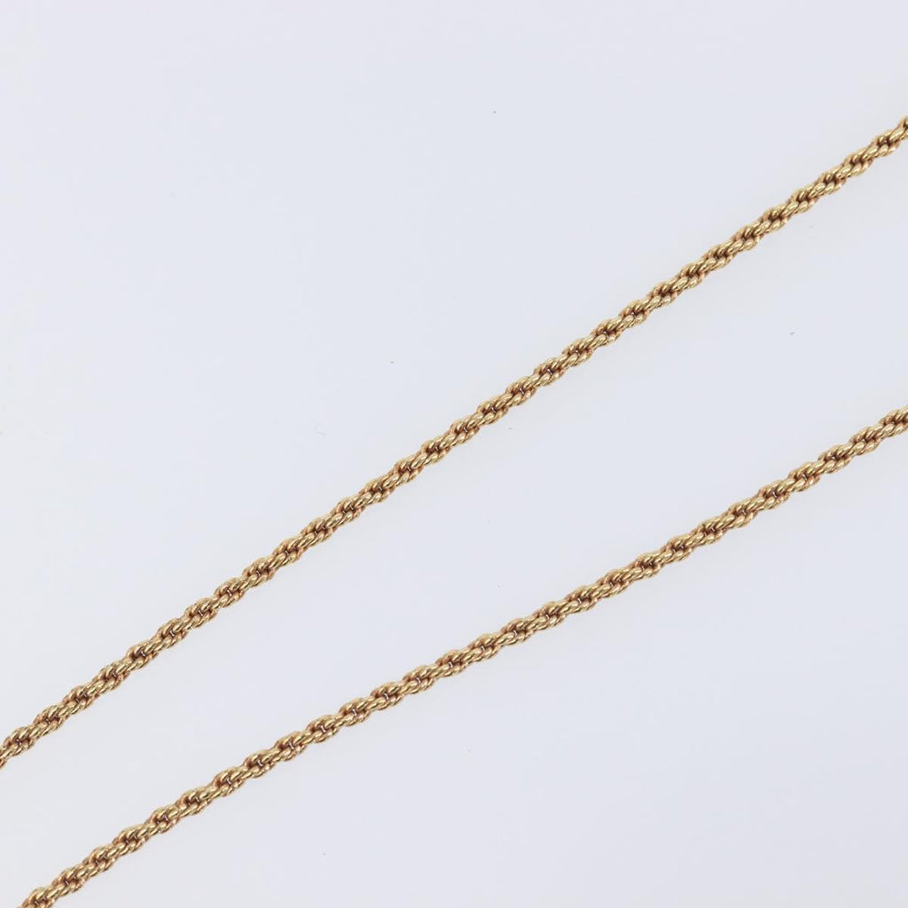 Christian Dior Necklace Metal Gold Tone Auth SK153