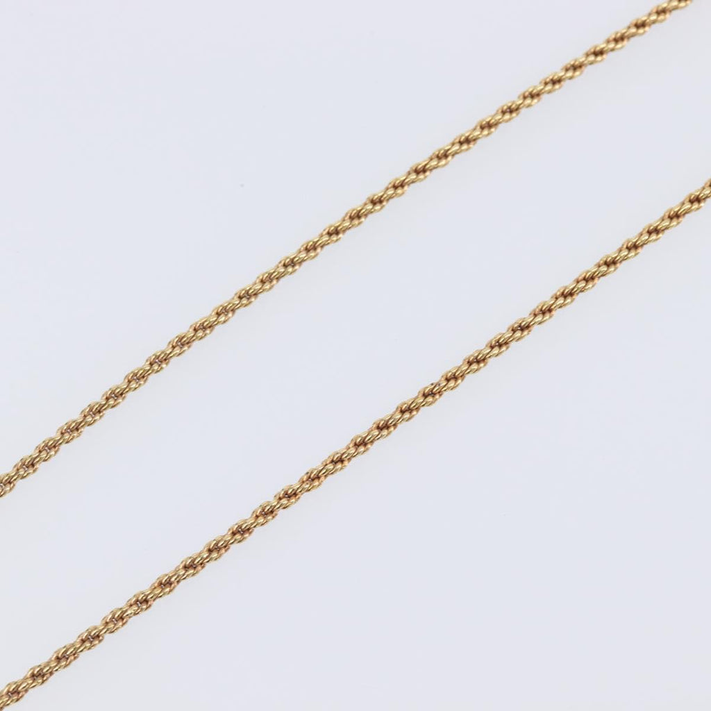 Christian Dior Necklace Metal Gold Tone Auth SK153