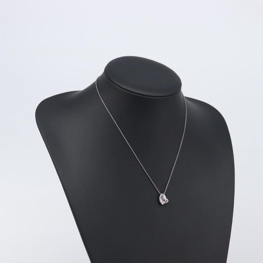 Tiffany & Co. Full Heart Necklace Ag925 Silver Auth SK154