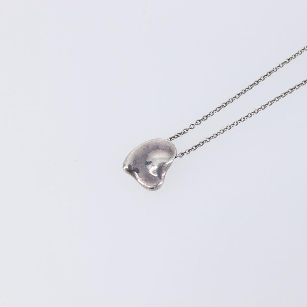 Tiffany & Co. Full Heart Necklace Ag925 Silver Auth SK154