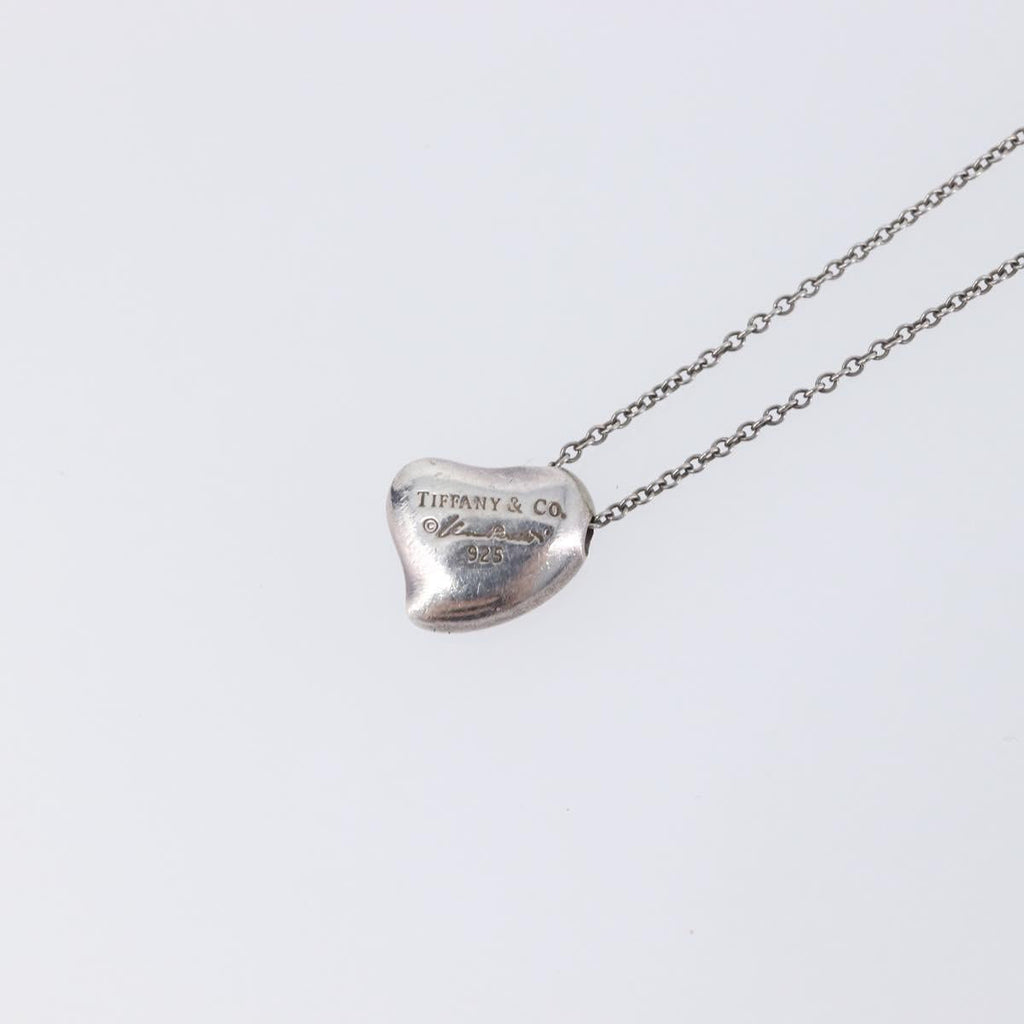 Tiffany & Co. Full Heart Necklace Ag925 Silver Auth SK154