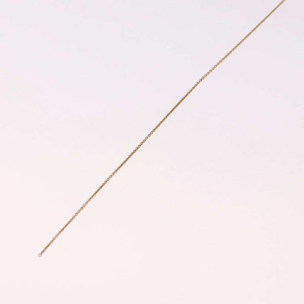Christian Dior CD Logo Necklace metal Gold Tone Auth SW2388