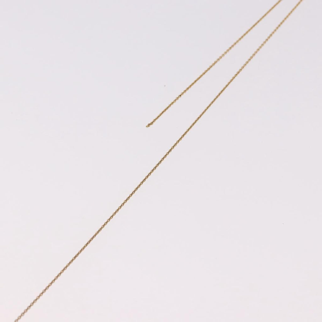 Christian Dior CD Logo Necklace metal Gold Tone Auth SW2388