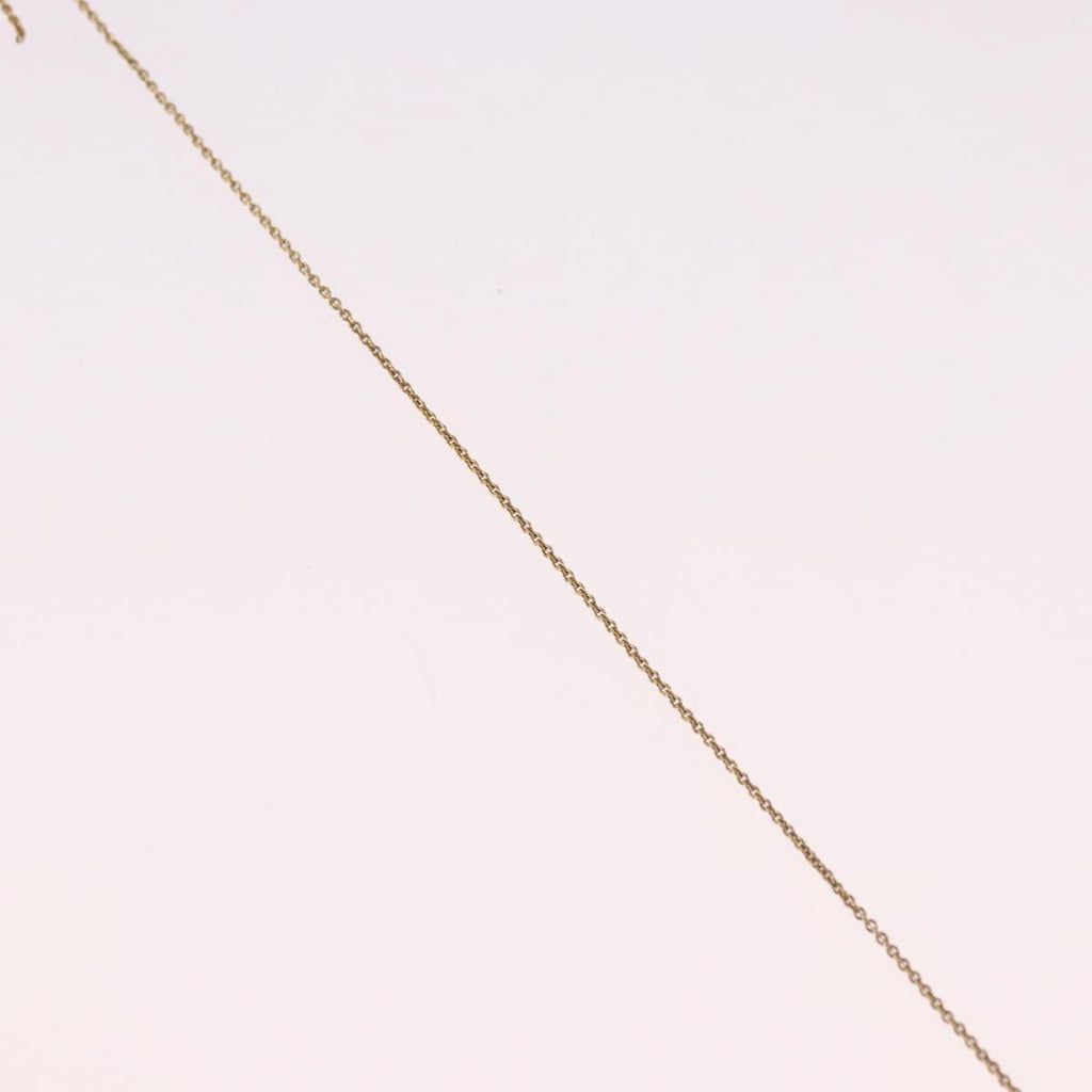 Christian Dior CD Logo Necklace metal Gold Tone Auth SW2388