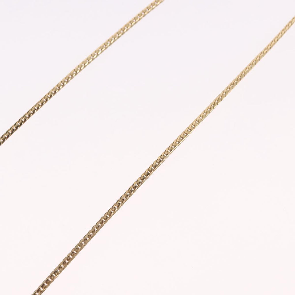 Christian Dior Leaf Motif Necklace Metal Gold Tone Auth SW2483