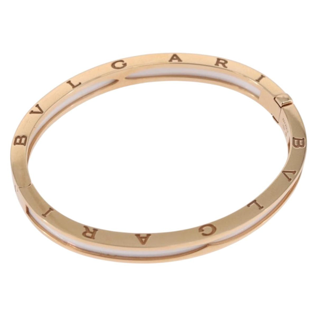 BVLGARI P-Zero One S Bracelet 750PG 26.18g Gold White Auth SW2647SM