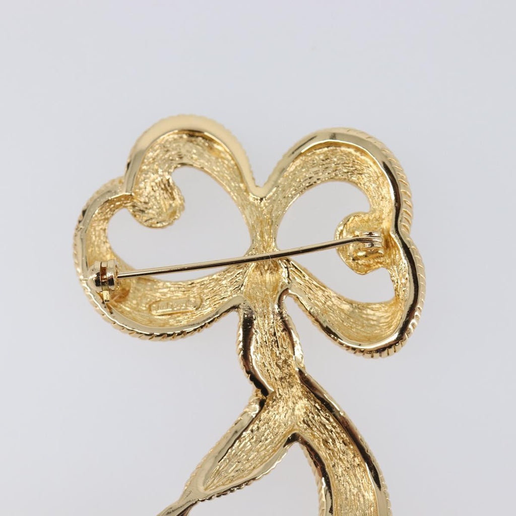 Christian Dior Brooch metal Gold Tone Auth SW2811