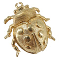 Christian Dior Ladybug Brooch metal Gold Auth SW2812