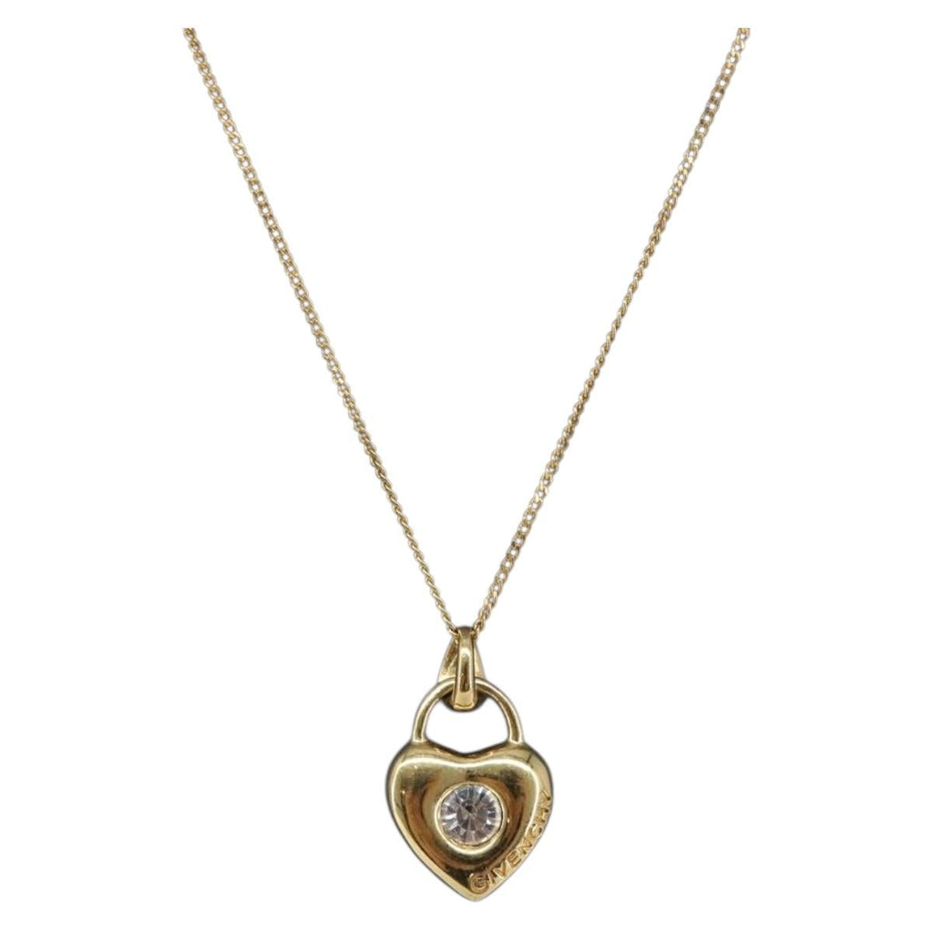 GIVENCHY Necklace metal Gold Auth SW2822