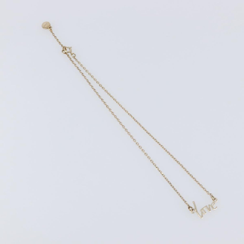 Chloe Necklace Metal 3 Set Gold Tone Silver Auth SW2841