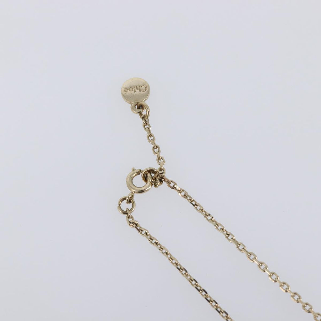 Chloe Necklace Metal 3 Set Gold Tone Silver Auth SW2841