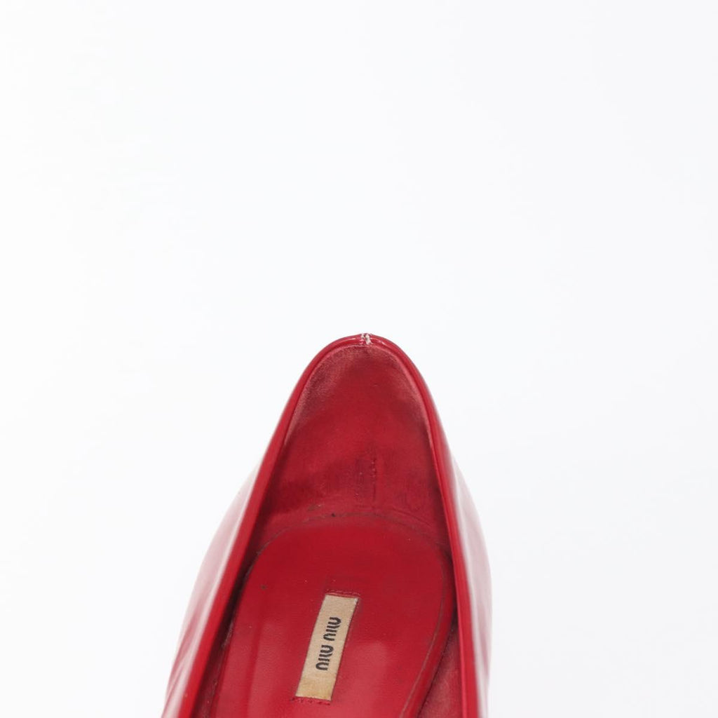 Miu Miu High heels Patent leather Red Auth ti3462