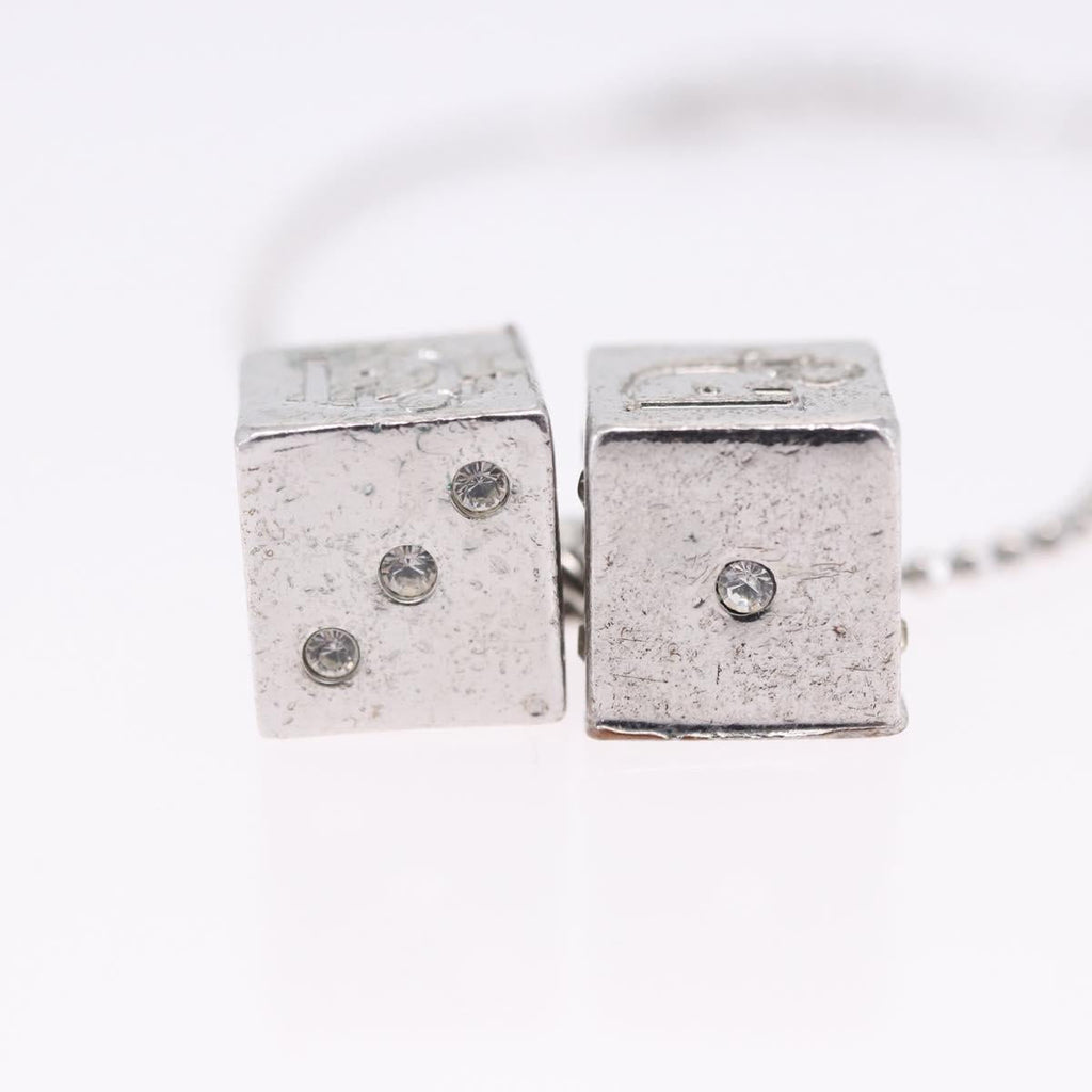 Christian Dior Bracelet Metal Silver Auth ti4011