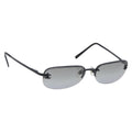 CHANEL Sunglasses Metal Black CC Auth yk21042M