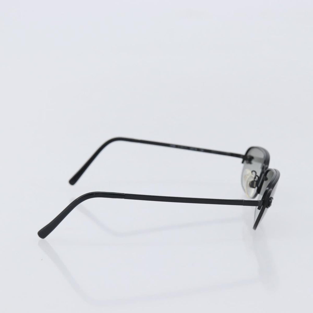 CHANEL Sunglasses Metal Black CC Auth yk21042M
