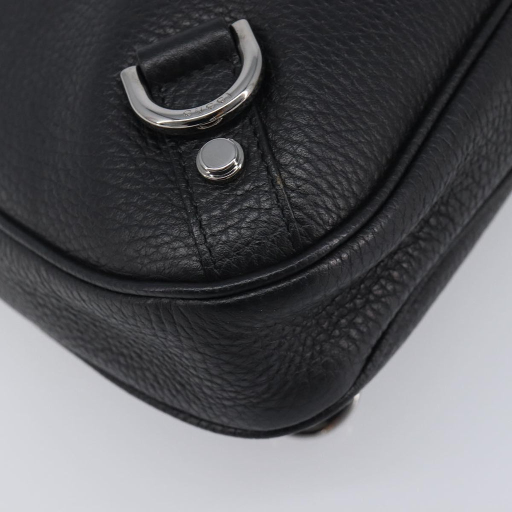 GUCCI Hand Bag Leather Black Silver 268637 Auth yk21045SAV