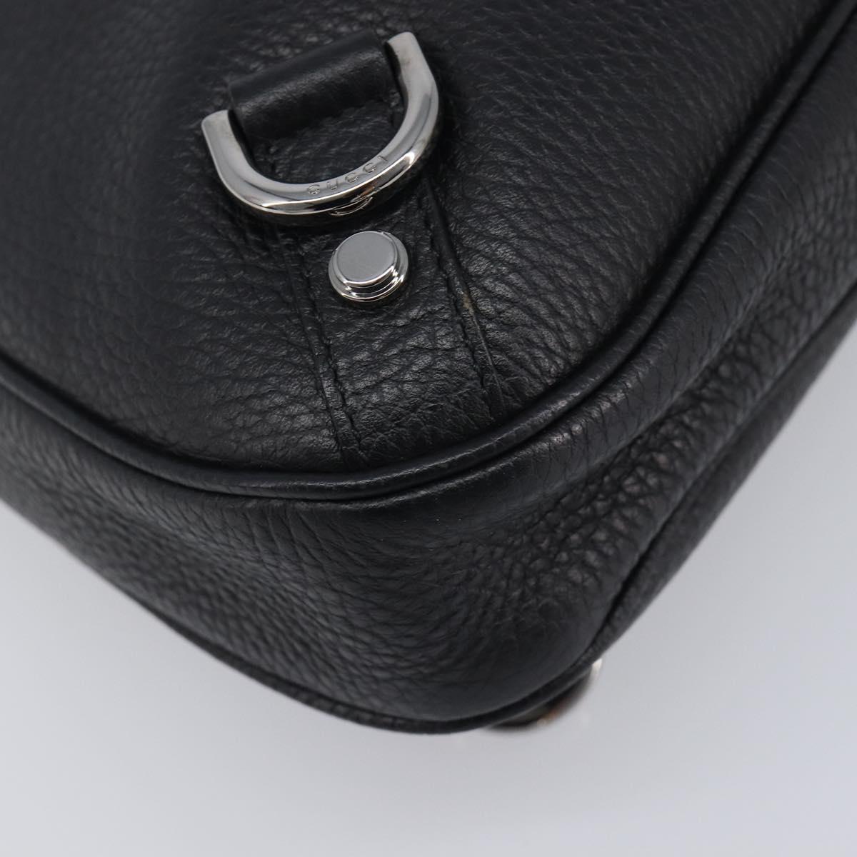 GUCCI Hand Bag Leather Black Silver 268637 Auth yk21045SAV