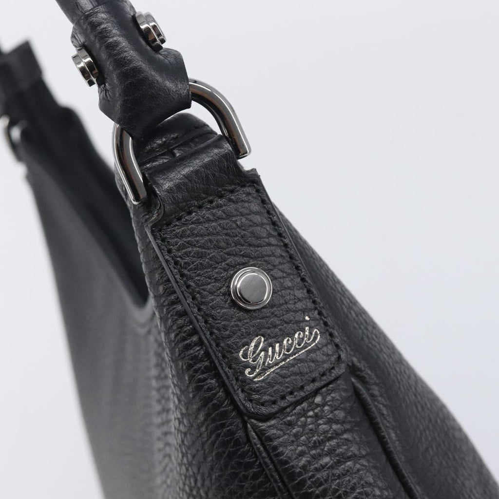 GUCCI Hand Bag Leather Black Silver 268637 Auth yk21045SAV