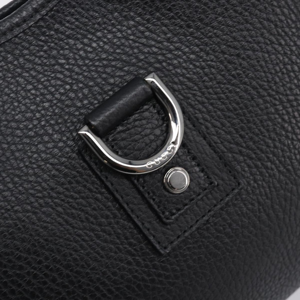 GUCCI Hand Bag Leather Black Silver 268637 Auth yk21045SAV