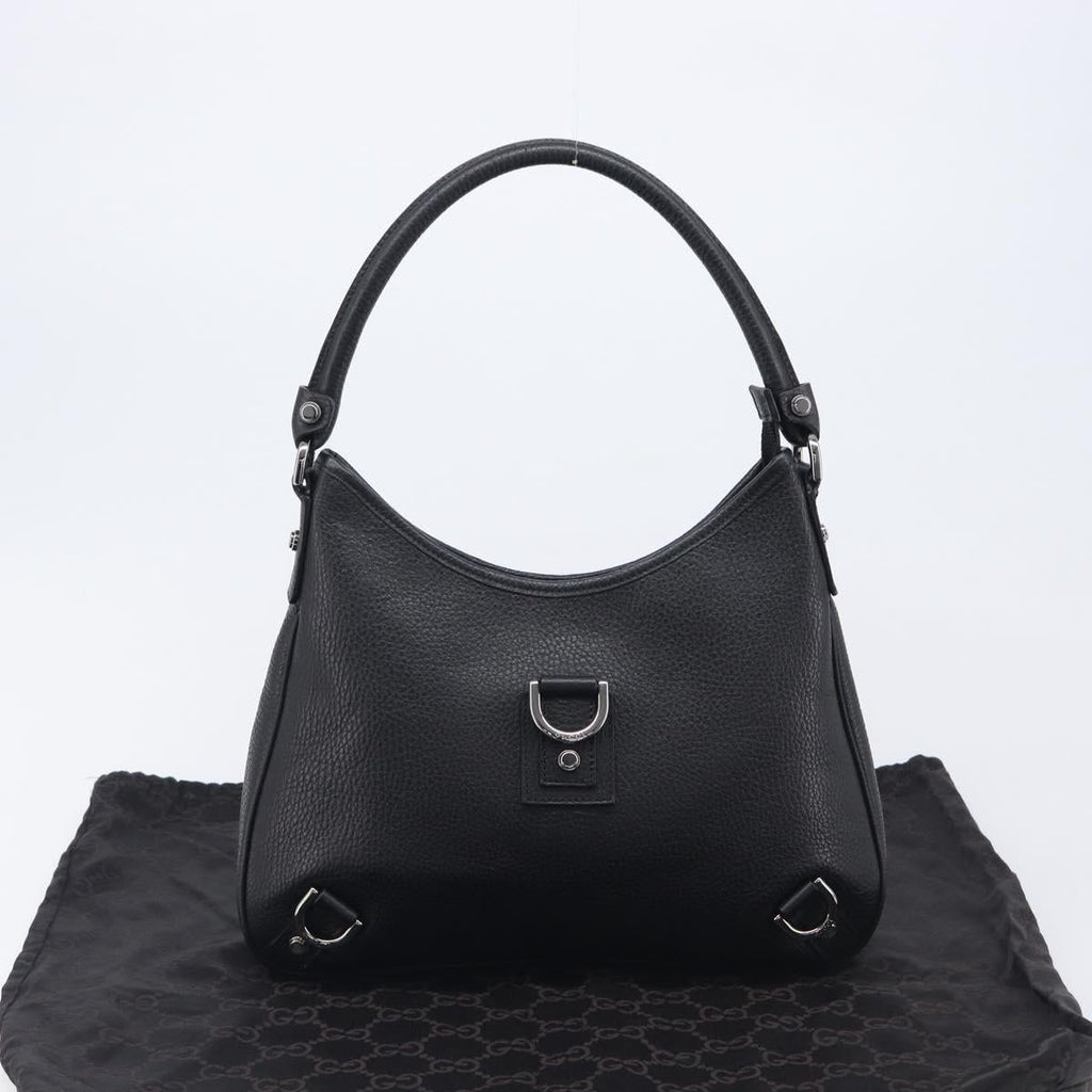GUCCI Hand Bag Leather Black Silver 268637 Auth yk21045SAV
