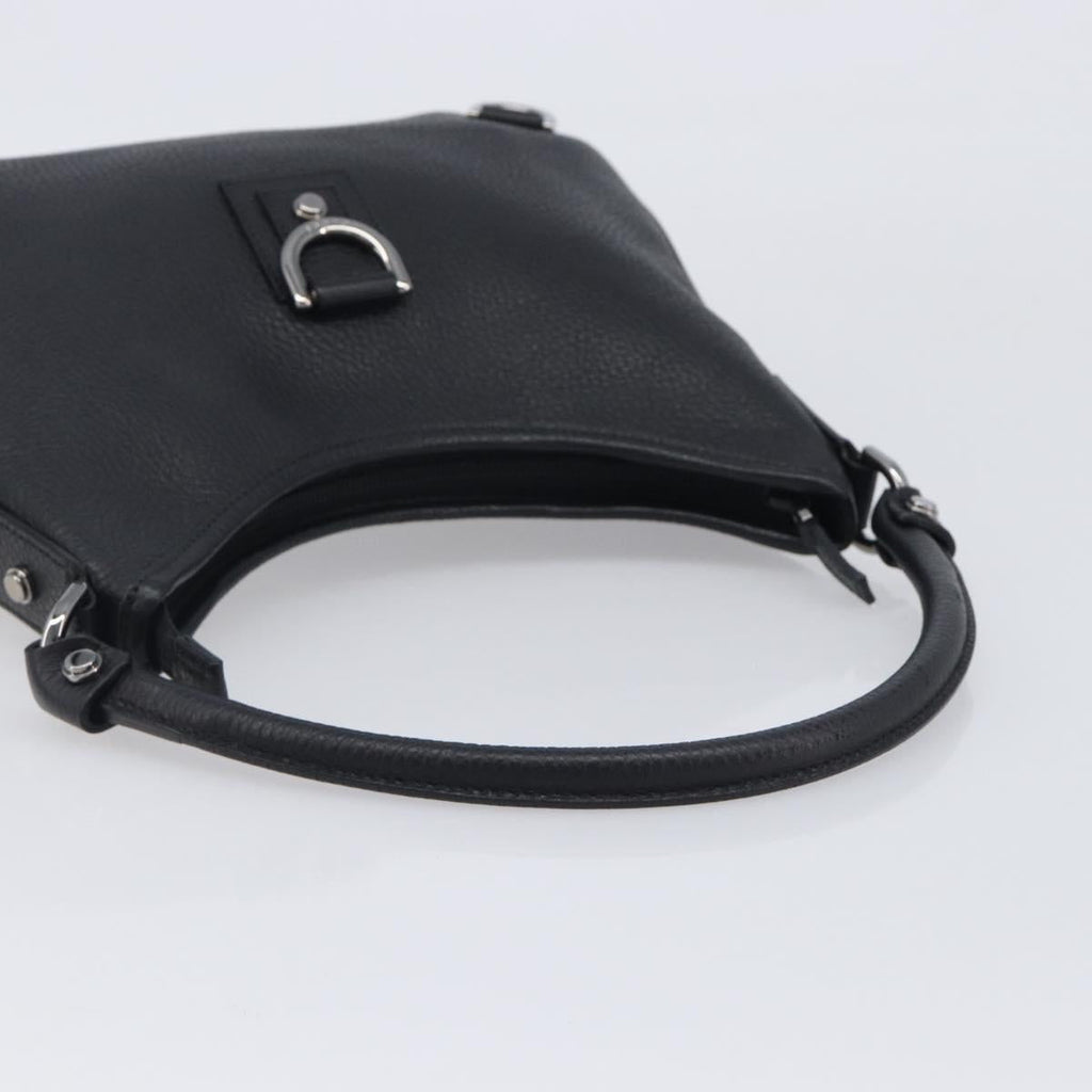 GUCCI Hand Bag Leather Black Silver 268637 Auth yk21045SAV