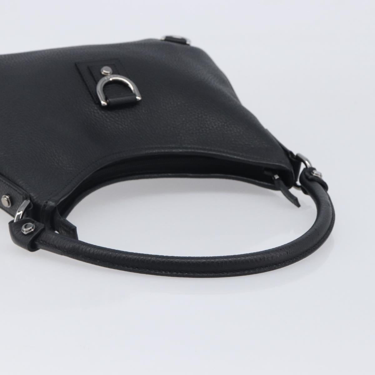GUCCI Hand Bag Leather Black Silver 268637 Auth yk21045SAV