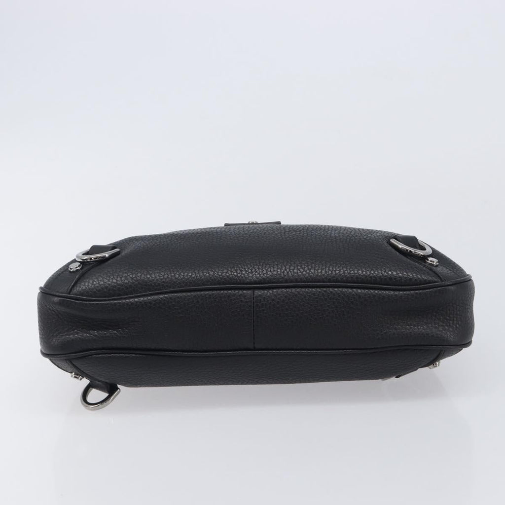 GUCCI Hand Bag Leather Black Silver 268637 Auth yk21045SAV